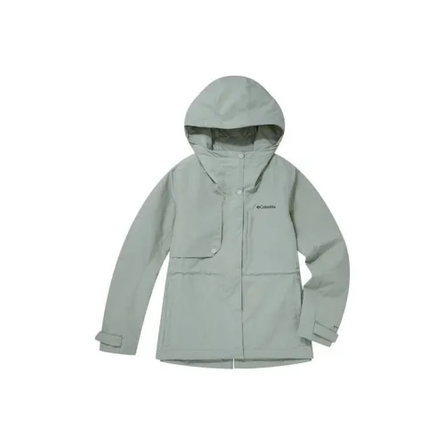 Колумбия совместная коллекция City Outdoor Водонепроницаемый Ветрозащитный и Дышащий ветровка Женская Зеленая