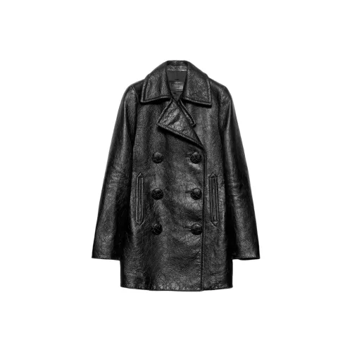 PRADA Черные Женские Кожаные Куртки