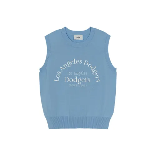 MLB Preppy Style Collection Los Angeles Dodgers Жилет Женский Светлый Небесно-Синий