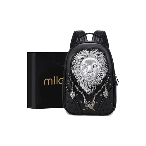 MILOOKY ПУ (полиуретан) Рюкзак Унисекс Золото Серебристый Черный