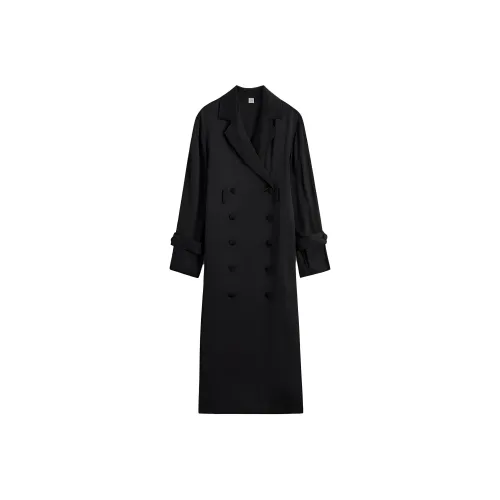 TOTEME FW24 Тренчкот Женский Черный