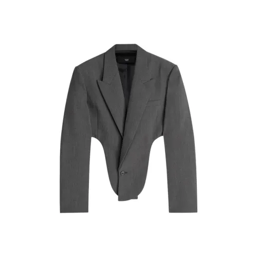 Phoebe Philo SS25 Бизнес-костюм Женский Темно-серый Коричневый Умбра