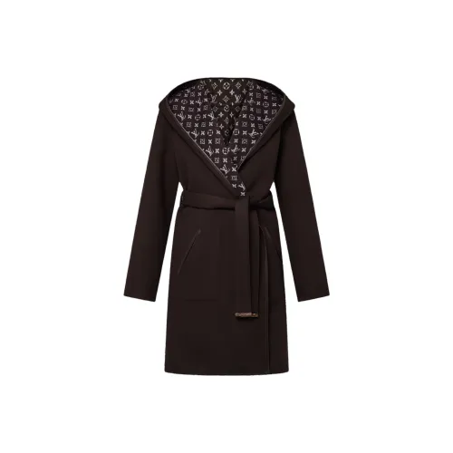 LOUIS VUITTON FW24 Пальто Женское Темно-Коричневый