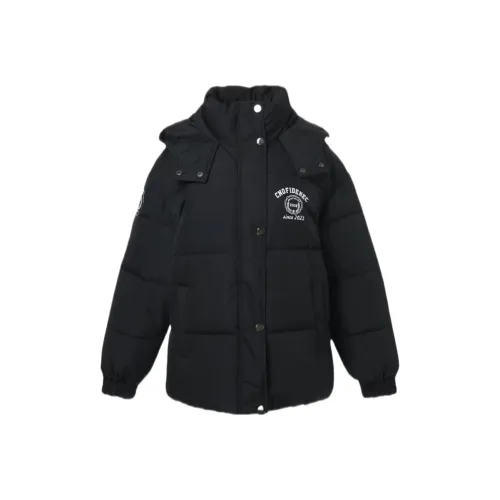 Mu Qingqing Хлопковый пуховик Женский Черный