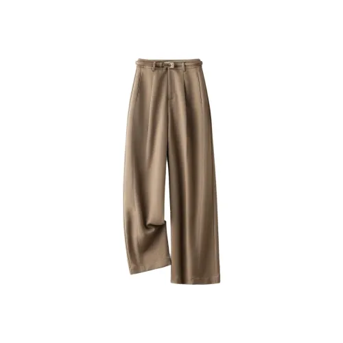 IHIMI Повседневные брюки Женские Темный хаки