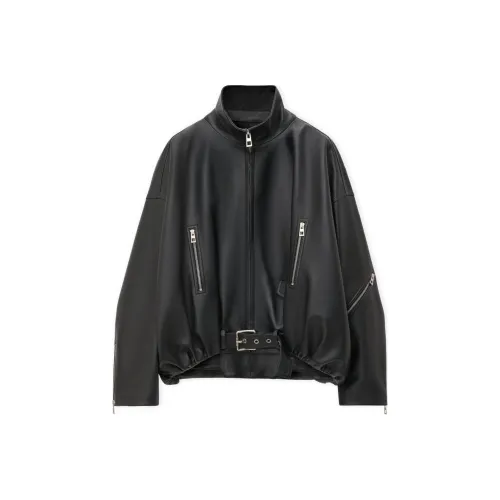 LOEWE Черные Женские Кожаные Куртки