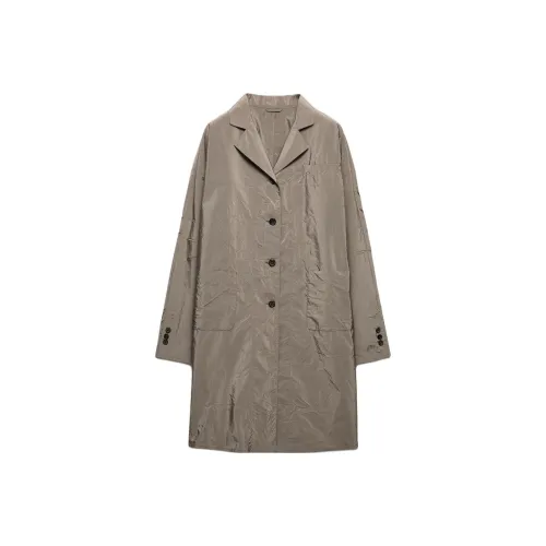PRADA Серый Женский Тренч