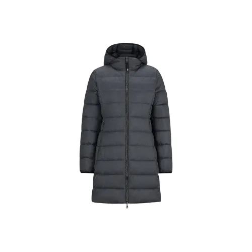 Hugo Boss FW24 Хлопковый пуховик Женская серебряная