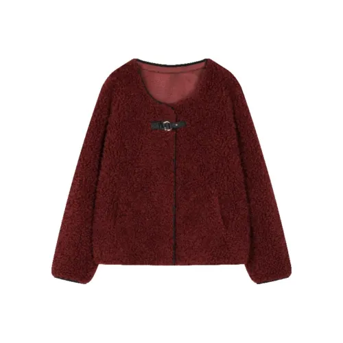 XWI Velvet Feel Пальто Женское Red