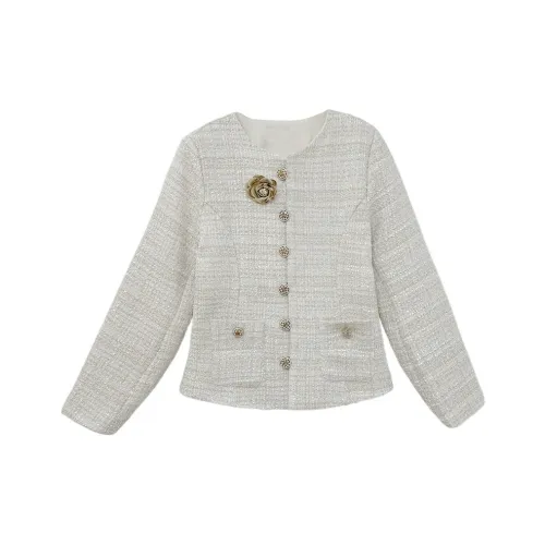 Icicofficial Укороченная Куртка Женская Белая Куртка