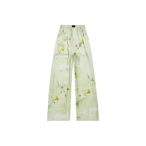 BALENCIAGA Светло-зеленые Женские Повседневные Брюки