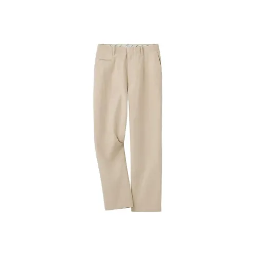 UNIQLO X Ines de la Fressange Темно-бежевые Женские Повседневные Брюки