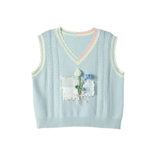 Snbl Синий Жилет Женские Жилеты