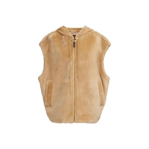 MARNI Песочно-бежевые Женские Жилеты