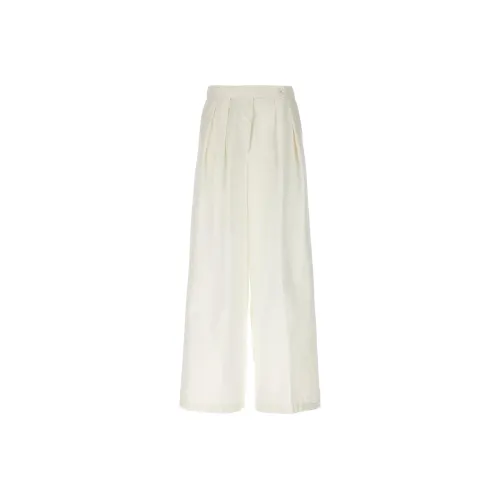 DRIES VAN NOTEN Белые Женские Повседневные Брюки