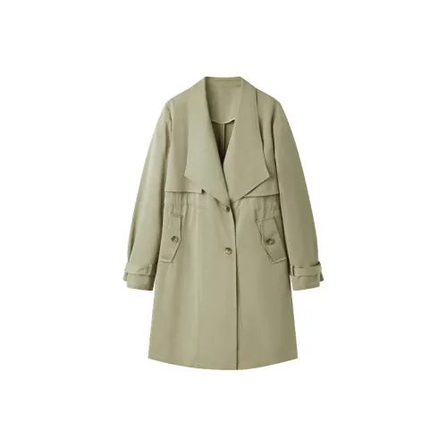 Pit Тренчкот Женский Желтый Зеленый