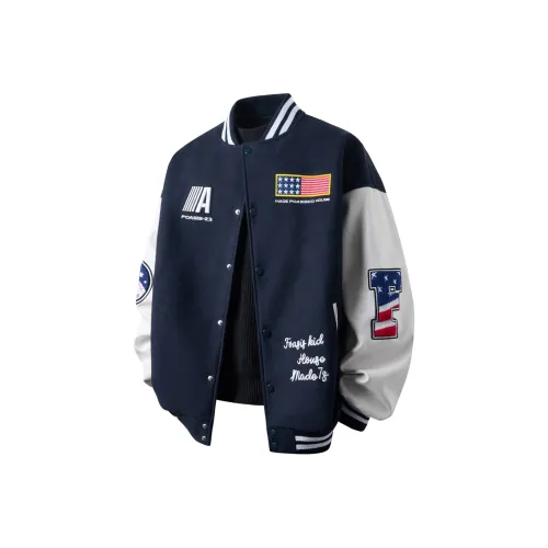 FOASIS Бейсбольная куртка Унисекс Темно-синий