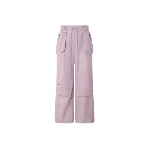 Adidas PARACHUTE Трексуит Низ Повседневные Брюки Женские Фиолетово-Розовые