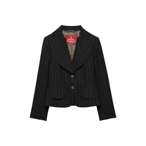 Vivienne Westwood FW24 Бизнес Костюм Пальто Женское Черное