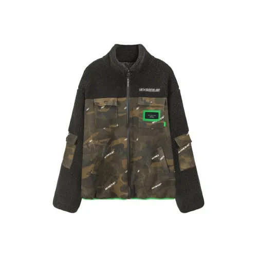 NO ONE ELSE Бархат Feel Куртка Унисекс Камуфляж Зеленый