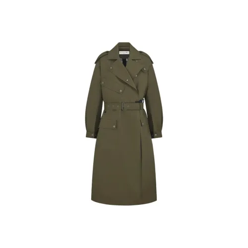 DIOR SS25 Тренчкот Женский Зеленый