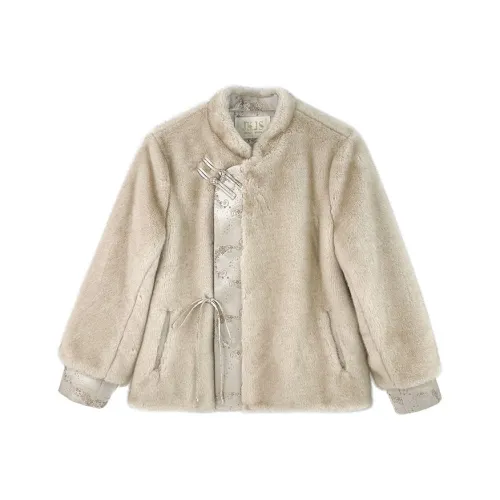 JK&JS Бежевый верблюд Женские меховые изделия