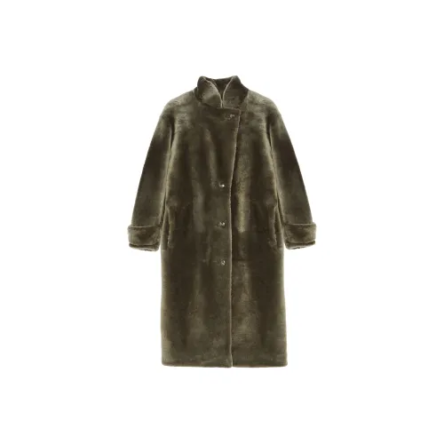 Yves Salomon FW24 Fur Women's Dark Green