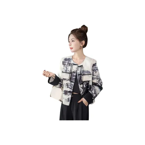 Cypress House Cropped Jacket Женская Ink Black