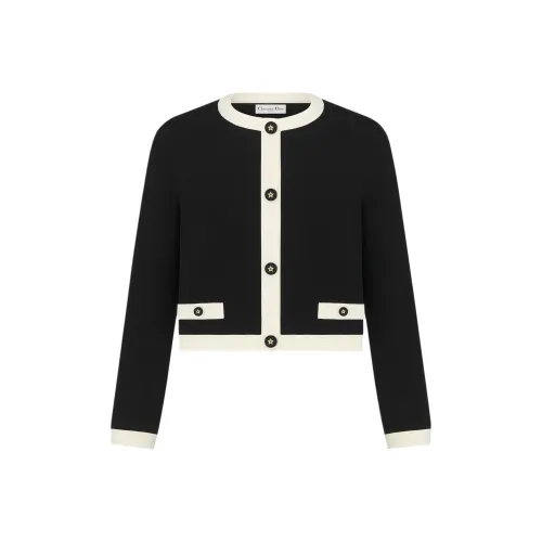 DIOR DIORIVIERA FW25 Cropped Coat Women's Black DIOR DIORIVIERA FW25 Укороченное пальто женское черное