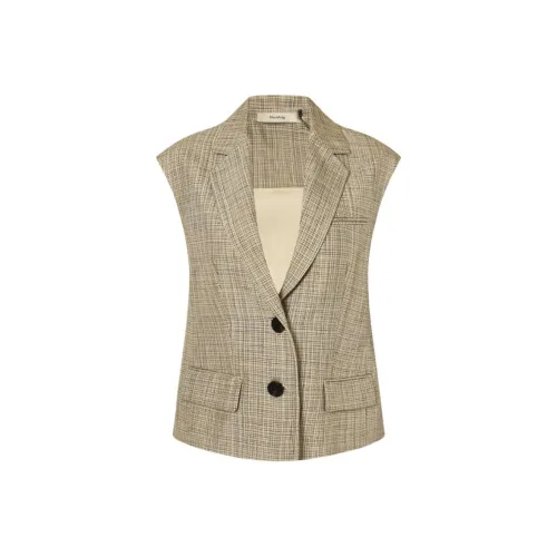 Marisfrolg Клетчатые Женские Жилеты