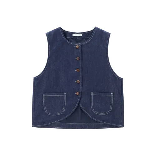 Giordano Жилет Женские Темно-синий