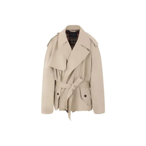 Balenciaga Тренчкот Женский Бежевый