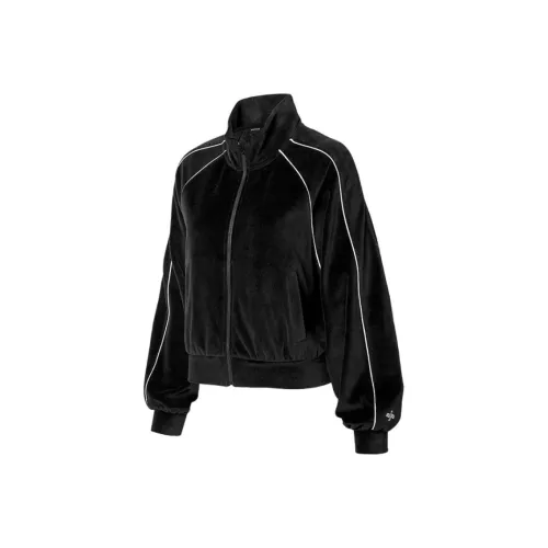 XEXYMIX Velvet Feel Куртка Женская Черная