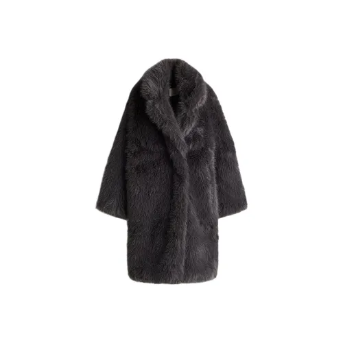 H&M Темно-серое Женское Пальто