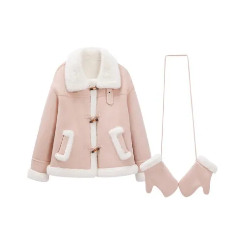 Love To Serve Вельвет Feel Пальто Женское Розовый