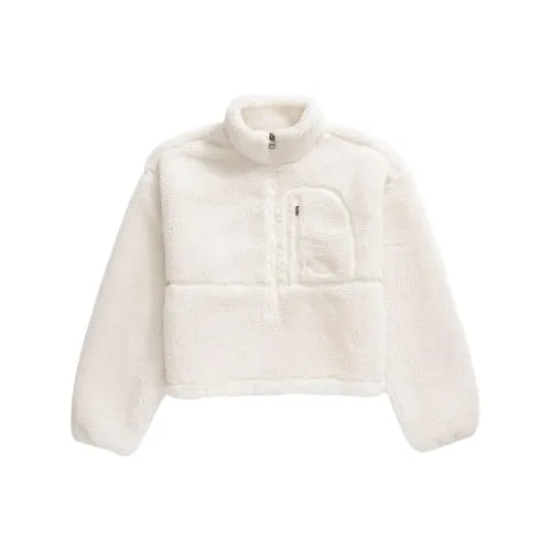 THE NORTH FACE Extreme PILE Пуловер Бархат feel Пальто Женское Белое Дюна