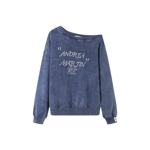 ANDREA MARTIN Свитшот Женский Темно-синий