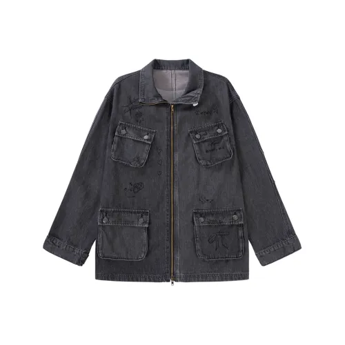 UNIFREE Джинсовая куртка женская темно-серый цвет