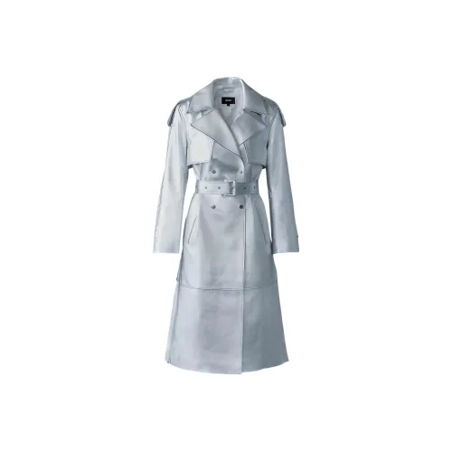 MACKAGE Тренчкот Женский Серебряный