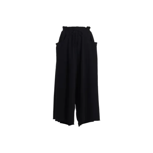 Yohji Yamamoto Черные Женские Повседневные Брюки