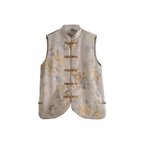 Cypress House Жилет Женские Имбирно-желтый