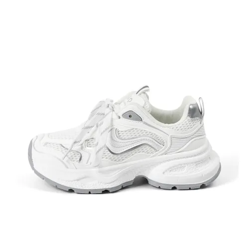 HUANQIU Противоскользящие и износостойкие визуально увеличивают рост Низкие кеды с толстой подошвой Женские