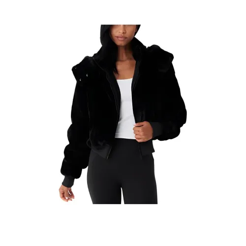 Alo Yoga Искусственный мех FOXY Куртка Бархат Feel Пальто Женские