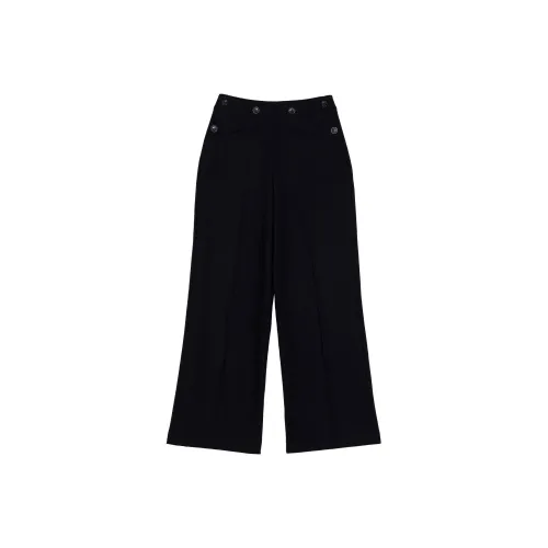 DOEN Темно-морские женские повседневные брюки