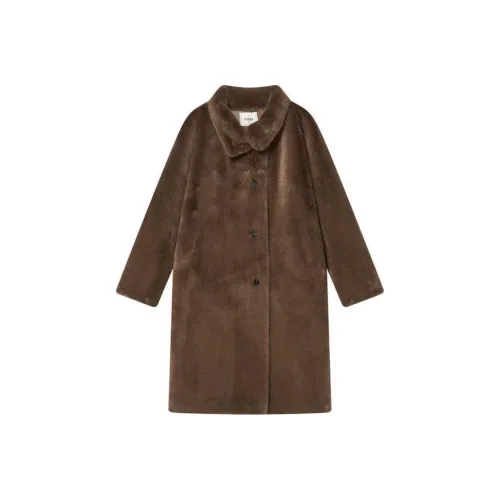 COVERINS Вельвет Feel Пальто Женское Хаки