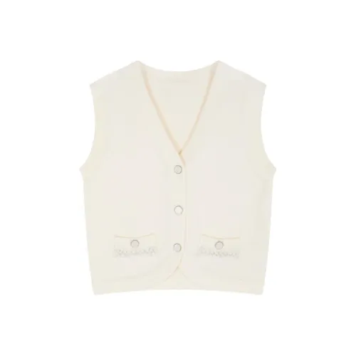 IHIMI Экрю Женские Жилеты