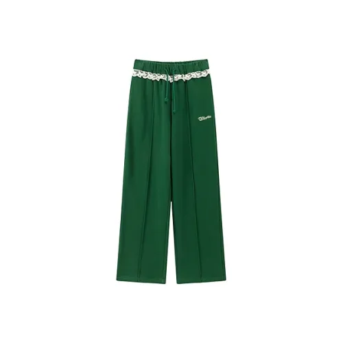 CHUU Лесной зеленый Женские Повседневные Брюки