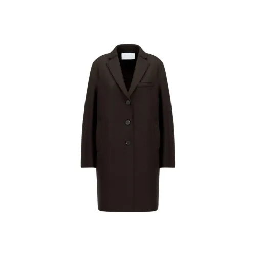 HARRIS WHARF LONDON Пальто Женское Темно-Коричневый