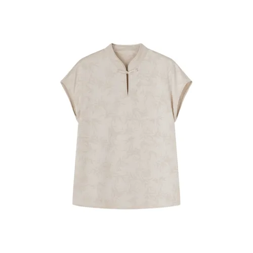 NINGCAIYUER Шампанское золото Женские Рубашки