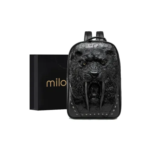 MILOOKY ПУ (полиуретан) Cortex Дорожная сумка Рюкзак Большой Унисекс Черный Серебристый Золотой